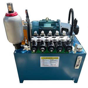 Système complet d'unité de puissance hydraulique personnalisée avec accumulateur pour applications industrielles - Product Image 1