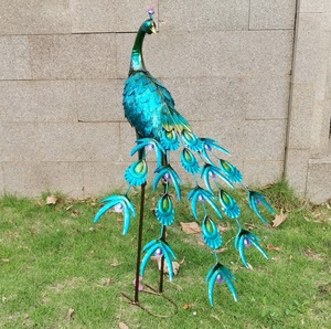 Paon en métal décoratif, oiseau, <span class=keywords><strong>art</strong></span>, jardin extérieur, - Product Image 5