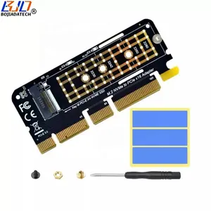 فتحة NGFF M.2 M-Key إلى PCI-E 3.0 PCIe X16 X8 X4 SSD محول بطاقة لـ 2230 2242 2260 2280 M2 NVME SSD