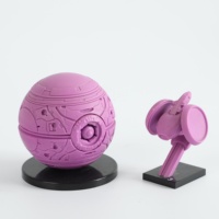 Pièce de jeu Miniature 'Lost Station' personnalisée de haute qualité PVC et ABS coulée résine Style dessin animé modèle jouet avec base ronde