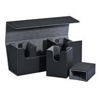 Boîte de rangement pour cartes MIO Wholesale 5 1 400+ avec plateau à dés en cuir PU écologique, résistant à l'eau, portable, Commander TCG CCG