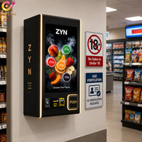 Distributeur automatique mural intelligent de vérification d'identité, avec API/SDK ouvert, distributeur ZYN avec lecteur de carte pour les discothèques