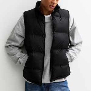 Gilet matelassé <span class=keywords><strong>sans</strong></span> manches coupe régulière coupe-vent pour <span class=keywords><strong>homme</strong></span> – Veste d'hiver très vendue - Product Image 1