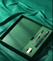 Set de Regalo Ejecutivo Promocional para Empresas, Cuaderno Corporativo con Bolígrafo Recargable, Memoria USB, Artículos de Regalo para Eventos, Set de Regalo
