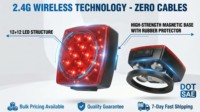Nuevo Kit de Luces LED Magnéticas Inalámbricas para Remolque, Tractor, Barco, Camión y Furgoneta - Clasificación IP67, Aprobado por SAE/DOT, 12V