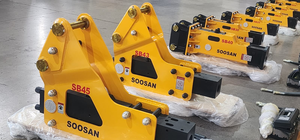 Martillo hidráulico Soosan SB45 adecuado para excavadora de 7-14 toneladas - Product Image 5