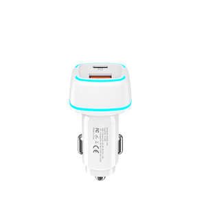 ที่ชาร์จในรถยนต์พอร์ตคู่ QC3.0 PD 20W ชาร์จเร็ว38W เอาท์พุทพร้อมไฟแสดงสถานะ LED สำหรับใช้ในยานพาหนะ - Product Image 2