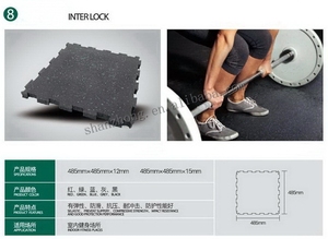 Dalles en <span class=keywords><strong>caoutchouc</strong></span> pour salle de sport, <span class=keywords><strong>tapis</strong></span> de sol en <span class=keywords><strong>caoutchouc</strong></span> pour fitness, personnalisation des couleurs - Product Image 4