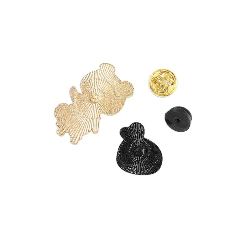 Herstellung Gold detektor Hartem ail Glitter Brosche 3D Pin Metall Handwerk aus China