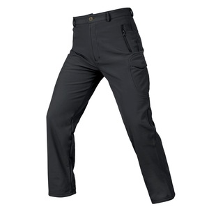 Pantalon Softshell imperméable et antistatique en peau de requin, pantalon d'extérieur épais doublé de polaire pour l'hiver, coupe-vent - Product Image 4