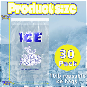 High Quality Heavy-Duty Clear Transparent Plastic Drawstring <strong>Ice</strong> Machine Filling Sealing Bags For <strong>Ice</strong> <strong>Cube</strong> Storage Packaging - Product Image 3