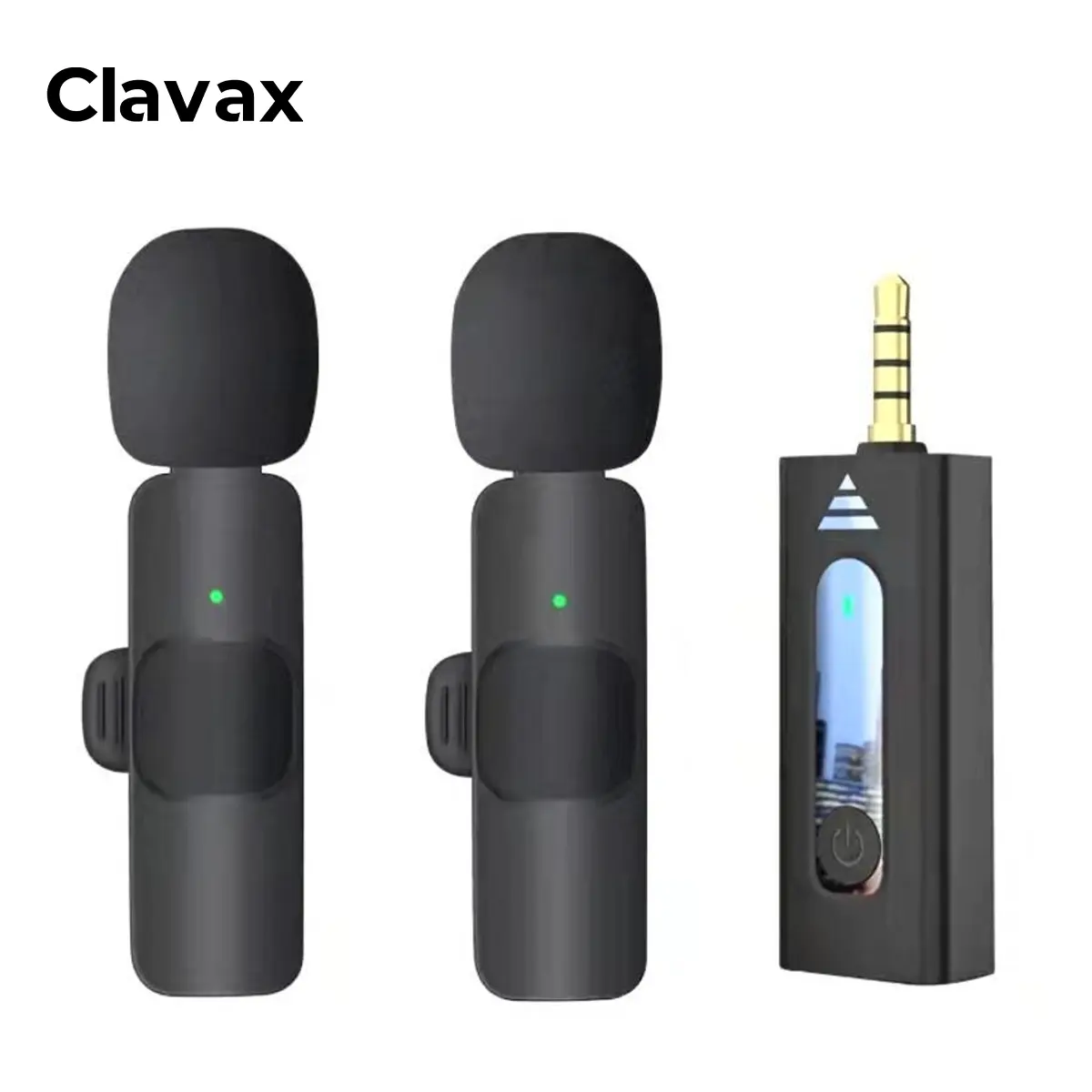 Clavax K35 Factory Clip Lavalier Collar Solapa Micrófono inalámbrico con conector de 3,5mm para cámara de teléfono móvil Vlogging Live Stream