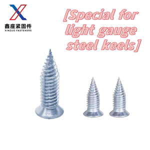 Viti Speciali Xinzuo con Gambo a Spirale Zincato, Testa Piatta, Diametro 6mm, Chiodi <span class=keywords><strong>per</strong></span> Profili in Acciaio Leggero, Tipo Chiodo Comune - Product Image 3