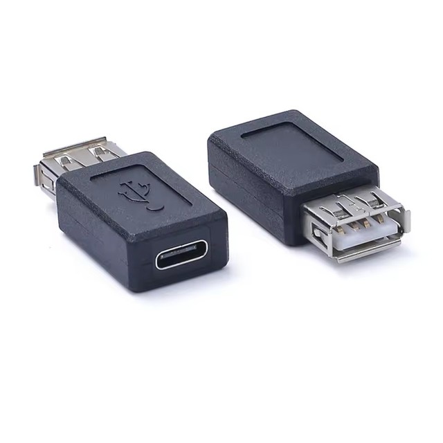 USB 2.0 A Female to USB 3.1 Type C Female Data Power Charger Charging Connector Adapter Converter Laptop PC Connector