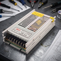 Alimentation électrique CCTV ultra-mince SMB-120-12 120W 12V DC 10A à sortie unique pour l'industrie