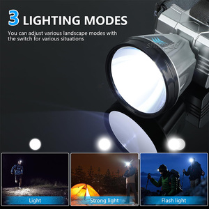 Projecteur LED extérieur étanche <span class=keywords><strong>Lampe</strong></span> <span class=keywords><strong>frontale</strong></span> <span class=keywords><strong>puissante</strong></span> <span class=keywords><strong>Lampe</strong></span> <span class=keywords><strong>frontale</strong></span> rechargeable 3 modes <span class=keywords><strong>Lampe</strong></span> <span class=keywords><strong>frontale</strong></span> pour la course à pied la pêche la randonnée - Product Image 2