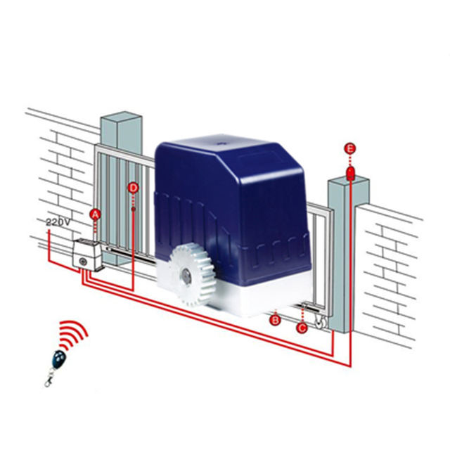 Xianfeng Machinery Electric Sliding Gate Motor DKC400 With Remote Control