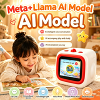 Mini imprimante photo portable pour enfants, avec fonction de croquis IA (AIGC), pour la veille de Noël, les fêtes, les cadeaux de Noël et d'anniversaire