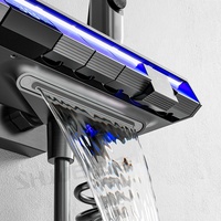 intelligent système de douche thermostatique en laiton Installation dissimulée salle de bain ensemble de douche clé de Piano