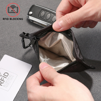 Clip de blocage RFID pochette de rangement RFID bloquant la ceinture d'argent pochette de voyage carte de crédit, ID, pour femmes et hommes