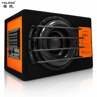 Subwoofer actif de 10 pouces en bois pour voiture, haut-parleur de basses amplifié pour mise à niveau audio de véhicule, usine source OEM ODM