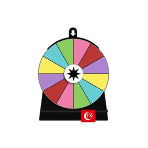 Rueda de premios giratoria de colores borrable a color, Ruleta de la Fortuna Editable, Juego de beber para adultos, para aulas y supermercados - Product Image 4
