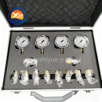 Kit de test de pression hydraulique pour excavatrice, manomètre 5 fonctions pour pièces de machines de construction