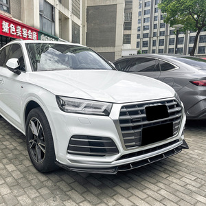 Amp-Z Front Splitter Carbon Fiber Texture Matte Finish For Audi Q5 FY Early S-Line 2018-2020 Car Body Kit - Product Image 3
