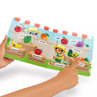 Libro de Sonidos de Palabras en Inglés con Diseño Personalizado para Niños, Libro Interactivo de Sonidos de Animales para la Educación Temprana Infantil