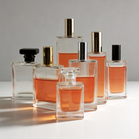 Flacon pulvérisateur en verre transparent personnalisé vide de 10 ml pour cosmétiques et parfums