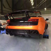Convient pour Lamborghini Gallardo LP550 LP560 LP570 Pare-chocs avant Jupes latérales Spoiler Carbon Fiber Body Kit