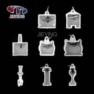 Rail de <span class=keywords><strong>rideau</strong></span> en alliage d'aluminium JIEYING, <span class=keywords><strong>double</strong></span> épaisseur, fixation murale simple, pliage en S, pour <span class=keywords><strong>plafond</strong></span> - Product Image 4
