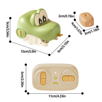 Jouet télécommandé 2,4 GHz, jeu interactif amusant avec animaux, serpent mécanique RC qui avalerait des objets avec effets sonores