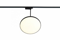 Juno – lumière de piste magnétique à panneau rond, éclairage de Spot de galerie d'art à LED avec lampes suspendues de Rail de piste