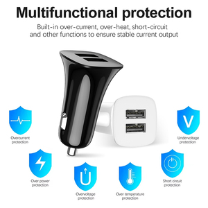 <span class=keywords><strong>Chargeur</strong></span> de voiture universel en gros PD Quick Charge 3.0 Type-C 15W 3.1A à charge rapide avec <span class=keywords><strong>double</strong></span> port USB pour téléphone portable, ignifuge, garantie 12 mois - Product Image 2