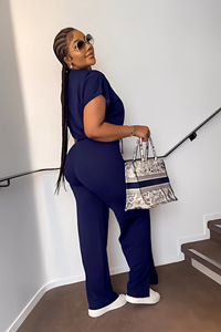 Custom <strong>Tracksuit</strong> Drawstring Short Top High Waist Split Pants Summer Jogging Suits Two Piece Set <strong>Tracksuits</strong> for Women - Product Image 3