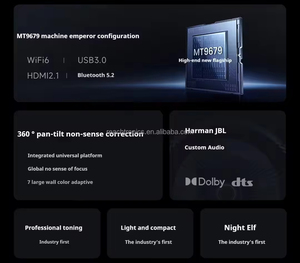 RC Hisense C2 Pro vidda 4K DLP เลเซอร์สามสีโปรเจคเตอร์2600cvia การแก้ไขอัตโนมัติ - Product Image 3