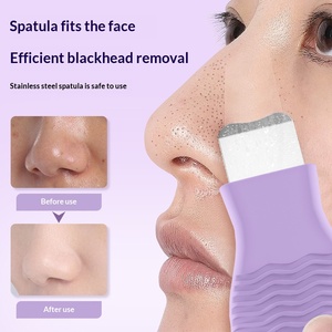 Nuova Spazzola Manuale in Silicone Impermeabile <span class=keywords><strong>per</strong></span> Pulizia Viso, Esfoliante e Rimuovi Punti Neri, <span class=keywords><strong>per</strong></span> Pulizia Profonda - Product Image 2