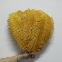 Plumes d'autruche noires naturelles 40 cm, prix d'usine, matériaux artisanaux, accessoires de couture, décoration de coiffure pour la danse DIY