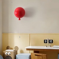 Lampe murale en rotin jaune Brokis Memory Balloon Light, moderne, simple, créative, pour chambre d'enfant, LED décorative avec cordon de tirage