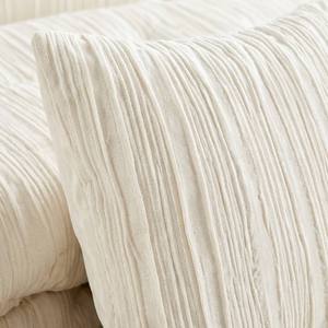 Parure de lit de luxe brodée plissée, garniture en dentelle, élégante, ivoire, avec couvre-lit <span class=keywords><strong>à</strong></span> volants, couette en microfibre, 200TC, directement de l'usine - Product Image 3