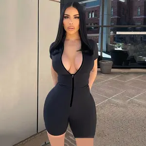 Fashion sexy tight hot girl seamless jumpsuit new arrival hot sale solid color fitness leggings multiple combinations