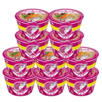 Wan Zai Fried Mini Instant Noodles 24-Cup Boxes 340g 8 Flavors Ready-To-Eat Late-Night Snacks