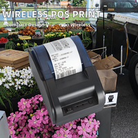 Printer tanda terima termal USB portabel murah nirkabel POS WiFi antarmuka Supermarket stiker kompatibilitas stok termasuk
