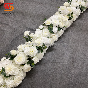 Guirnalda de Rosas Blancas de Alta Calidad LEDA, Guirnalda Floral Artificial con Follaje Verde para Decoración de Bodas y Fiestas - Product Image 3