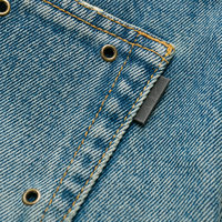 Shorts en jean délavé Y2K personnalisés, élégants, avec œillets creux, jorts vintage, coupe décontractée, shorts pour femmes