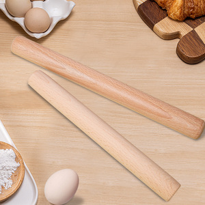 Rouleau à pâtisserie en bois <span class=keywords><strong>pour</strong></span> pâtes, biscuits, tartes, chapatis, fondants, pain - Écologique, antiadhésif, facile à nettoyer - Product Image 6