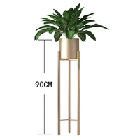Support de plante de patio, grand, en métal doré, luxe, fer, décoration de mariage, support de fleurs, jardinière