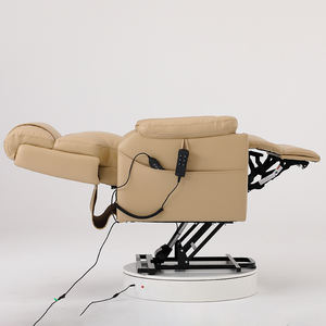 Sillón Elevador Eléctrico de Masaje Reclinable de Piel Sintética con Altura Ajustable para Spa y Belleza con Bandeja de Manicura Extraíble - Product Image 4