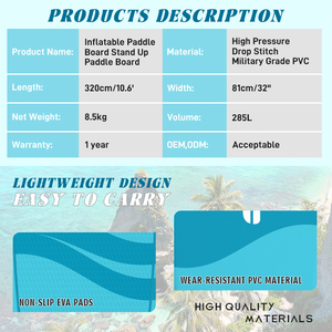 Planche de SUP <span class=keywords><strong>gonflable</strong></span> très vendue, design pliable et portable pour les voyages et les sports de plein air - Product Image 3